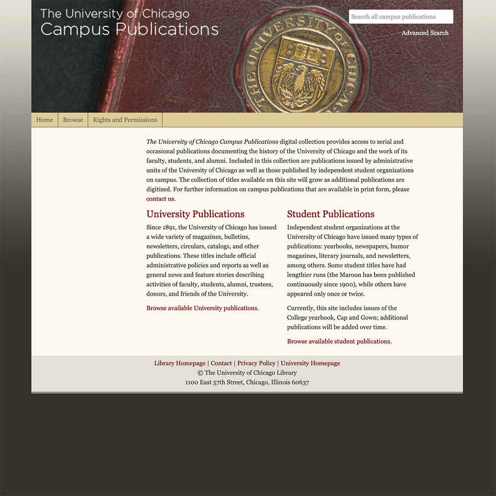 Campus Publications screenshot.