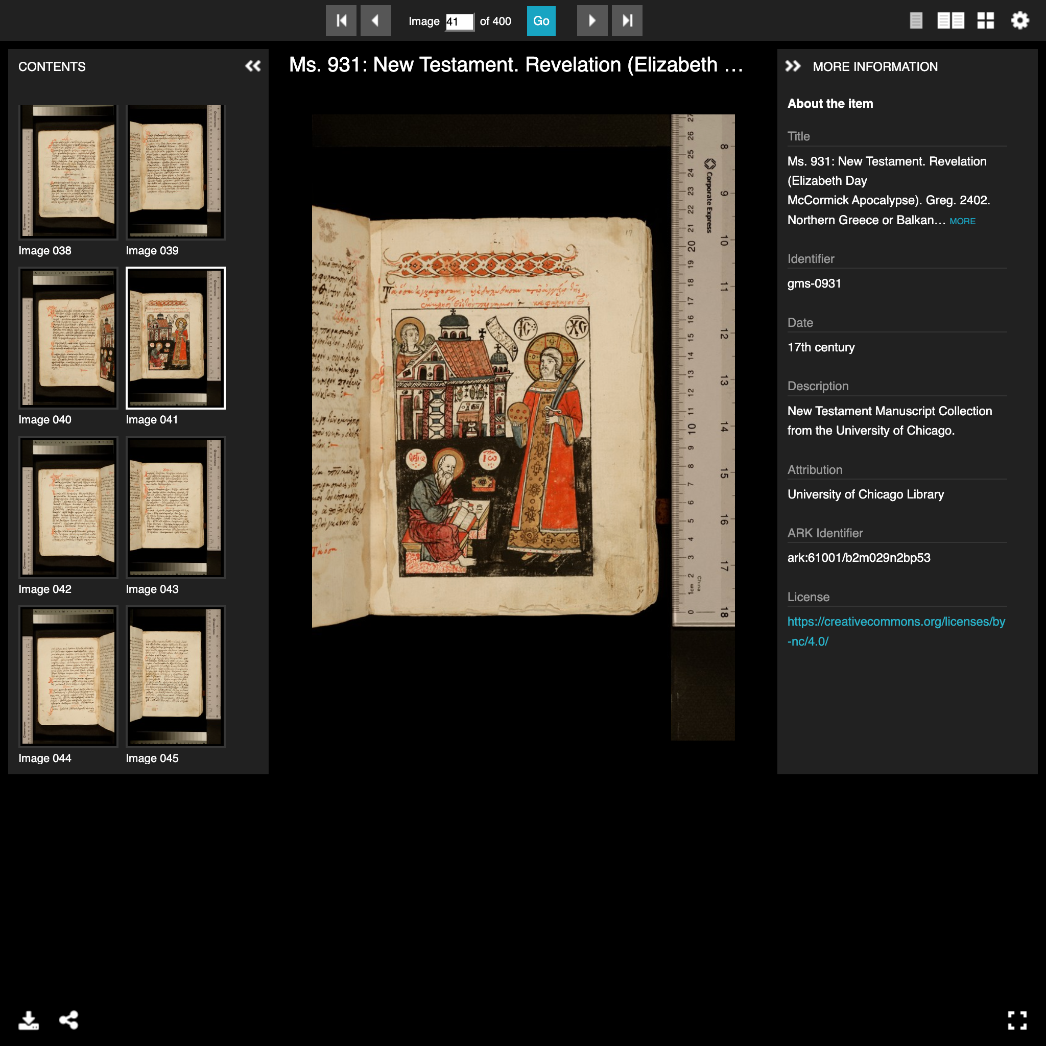 Manuscript zoom view.